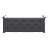 tömör tíkfa rakásolható kerti pad párnával 159 cm