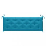 tömör tíkfa rakásolható kerti pad párnával 159 cm