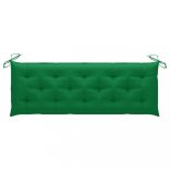 tömör tíkfa rakásolható kerti pad párnával 159 cm