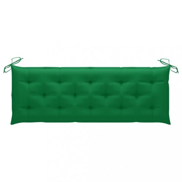 tömör tíkfa rakásolható kerti pad párnával 159 cm