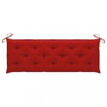 tömör tíkfa rakásolható kerti pad párnával 159 cm