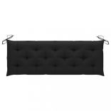 tömör tíkfa rakásolható kerti pad párnával 159 cm