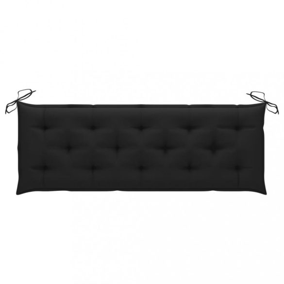 tömör tíkfa rakásolható kerti pad párnával 159 cm