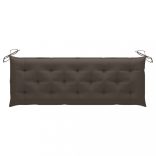 tömör tíkfa rakásolható kerti pad párnával 159 cm