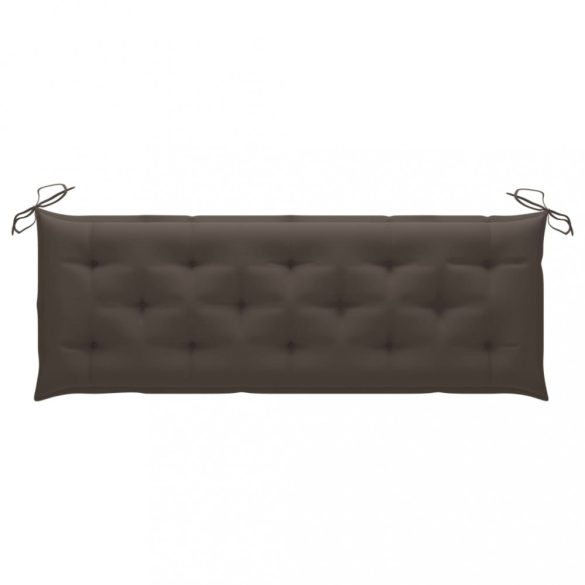 tömör tíkfa rakásolható kerti pad párnával 159 cm