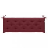 tömör tíkfa rakásolható kerti pad párnával 159 cm