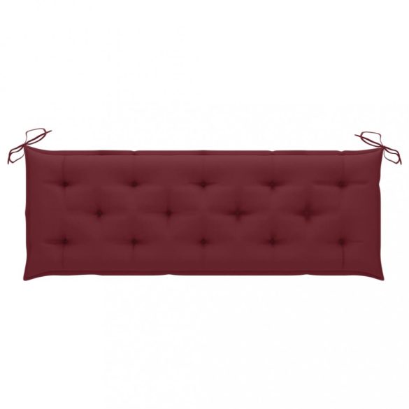 tömör tíkfa rakásolható kerti pad párnával 159 cm