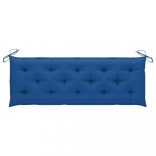 tömör tíkfa rakásolható kerti pad párnával 159 cm