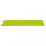 tömör tíkfa rakásolható kerti pad párnával 159 cm