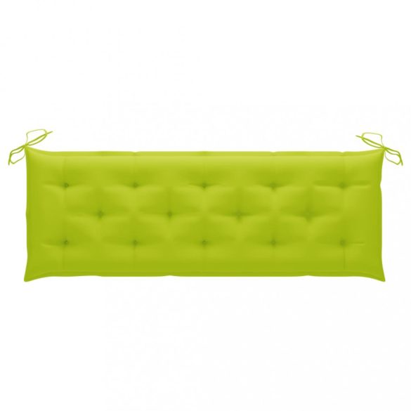 tömör tíkfa rakásolható kerti pad párnával 159 cm