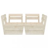 kétszemélyes impregnált lucfenyő kerti raklapkanapé