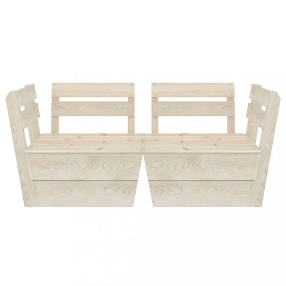 kétszemélyes impregnált lucfenyő kerti raklapkanapé