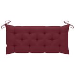 tömör akácfa kerti pad párnával 120 cm