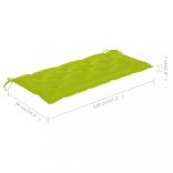 tömör akácfa kerti pad párnával 120 cm