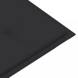 összecsukható bambusz kerti pad párnával 118 cm