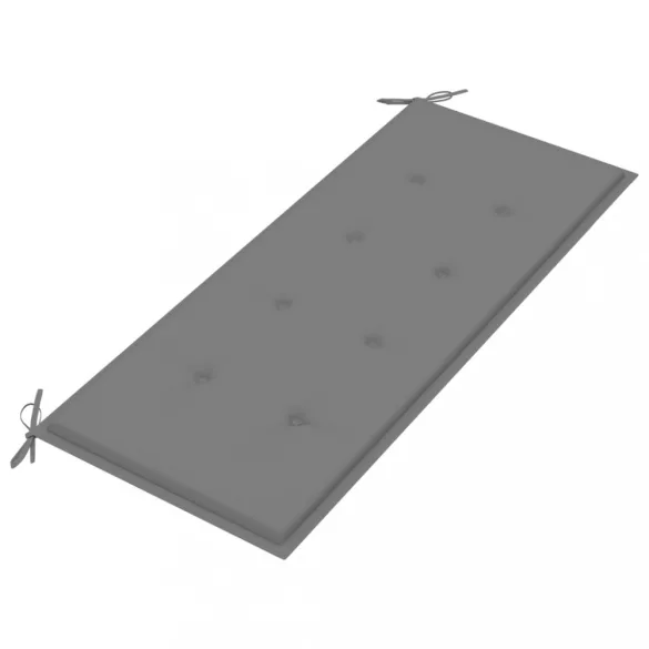 összecsukható bambusz kerti pad párnával 118 cm