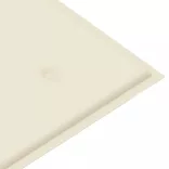 összecsukható bambusz kerti pad párnával 118 cm