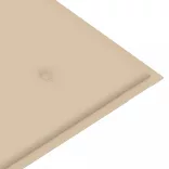 összecsukható bambusz kerti pad párnával 118 cm