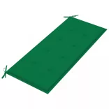 összecsukható bambusz kerti pad párnával 118 cm