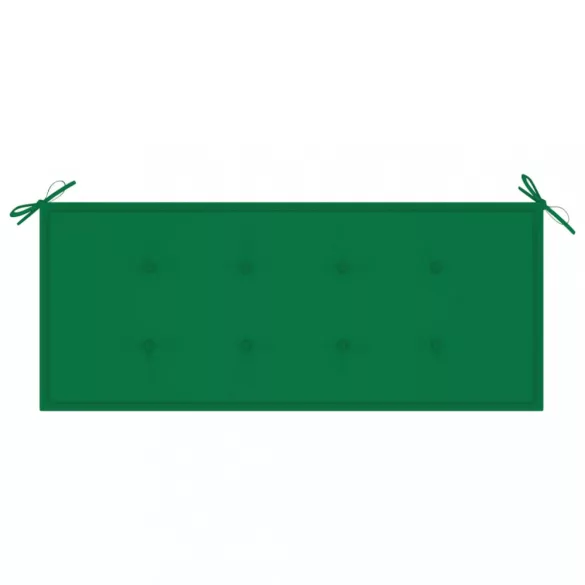összecsukható bambusz kerti pad párnával 118 cm
