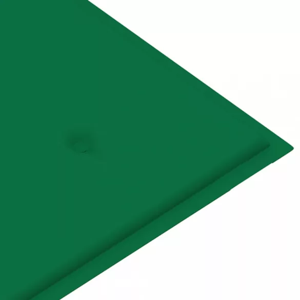 összecsukható bambusz kerti pad párnával 118 cm