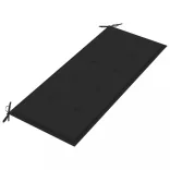 összecsukható bambusz kerti pad párnával 118 cm