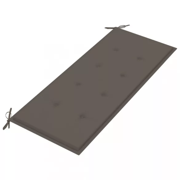 összecsukható bambusz kerti pad párnával 118 cm