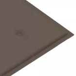 összecsukható bambusz kerti pad párnával 118 cm