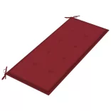 összecsukható bambusz kerti pad párnával 118 cm