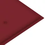 összecsukható bambusz kerti pad párnával 118 cm