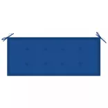 összecsukható bambusz kerti pad párnával 118 cm