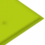 összecsukható bambusz kerti pad párnával 118 cm