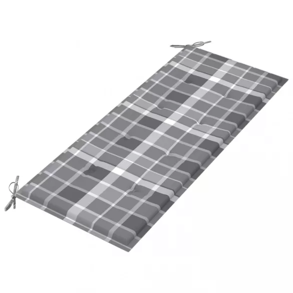 összecsukható bambusz kerti pad párnával 118 cm