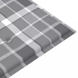 összecsukható bambusz kerti pad párnával 118 cm