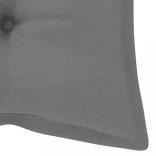összecsukható bambusz kerti pad párnával 118 cm