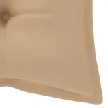 összecsukható bambusz kerti pad párnával 118 cm