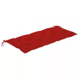 összecsukható bambusz kerti pad párnával 118 cm