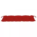 összecsukható bambusz kerti pad párnával 118 cm