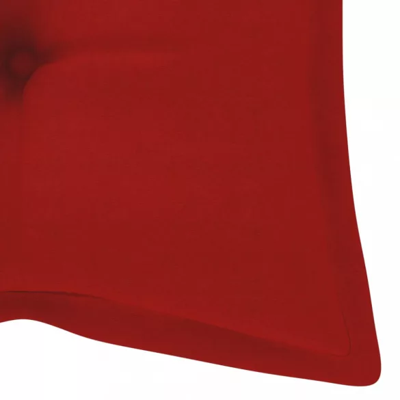összecsukható bambusz kerti pad párnával 118 cm