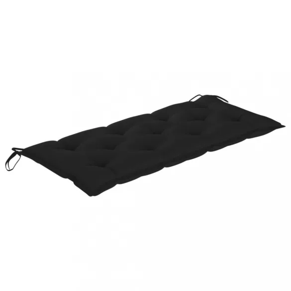 összecsukható bambusz kerti pad párnával 118 cm