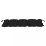 összecsukható bambusz kerti pad párnával 118 cm
