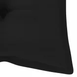 összecsukható bambusz kerti pad párnával 118 cm