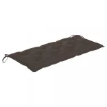 összecsukható bambusz kerti pad párnával 118 cm