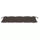 összecsukható bambusz kerti pad párnával 118 cm