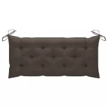 összecsukható bambusz kerti pad párnával 118 cm