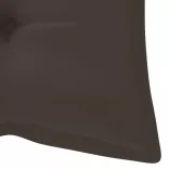 összecsukható bambusz kerti pad párnával 118 cm
