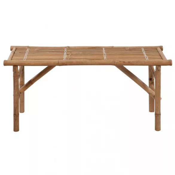 összecsukható bambusz kerti pad párnával 118 cm