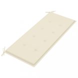 bambusz kerti pad párnával 120 cm