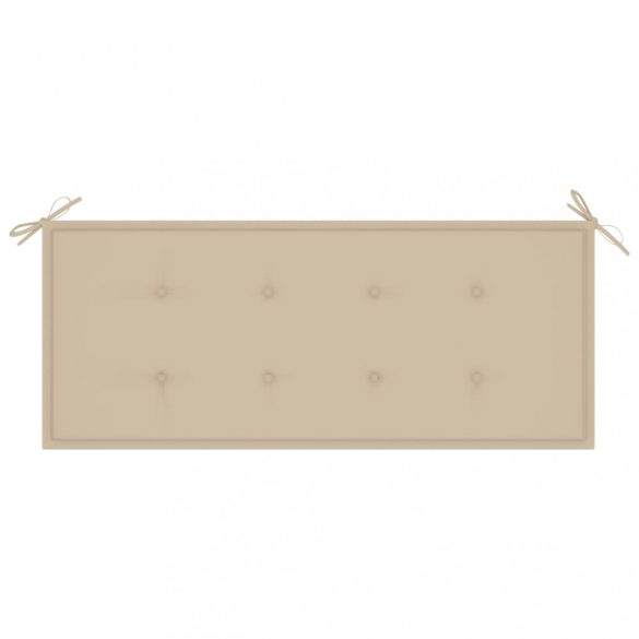 bambusz kerti pad párnával 120 cm