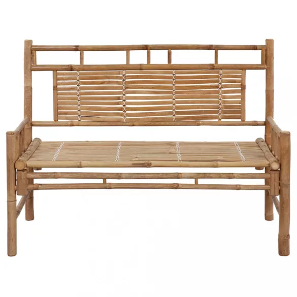 bambusz kerti pad párnával 120 cm